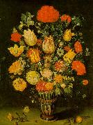 BOSSCHAERT, Ambrosius the Elder Still-Life of Flowers f USA oil painting reproduction